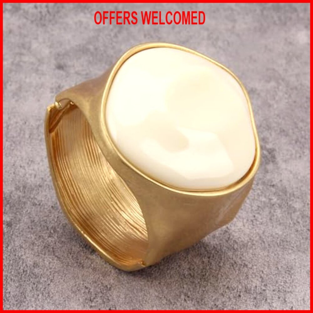 Copper Cuff Bracelet Open Bangle Stackable Stretc… - image 6